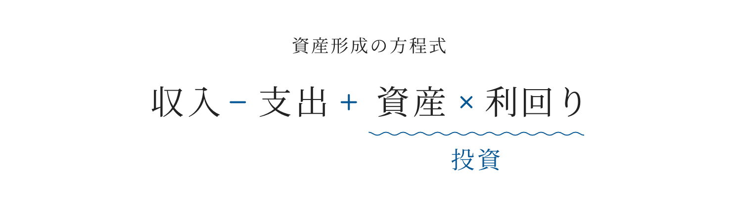 資産形成の方程式